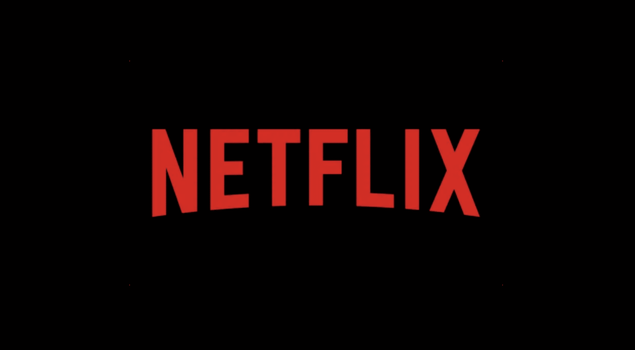 Netflix logo on a back background